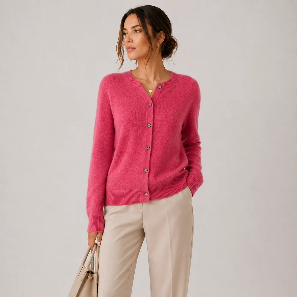 Jennifer | Cozy Button-Up Knit Cardigan