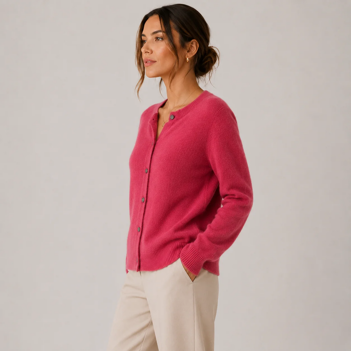 Jennifer | Cozy Button-Up Knit Cardigan