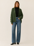 Vesper | Oversized Ribbed Open-Front Cardigan